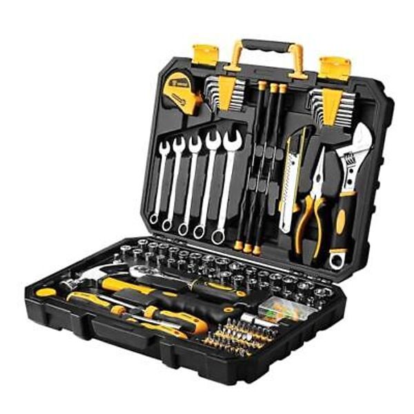 158 Piece Tool Set-General Household Hand Tool Kit,Auto Repair Tool Set, with