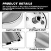 5PK Upgraded Gas Stove knobs Replacement Whirlpool Range Oven Knob Stainless Ste