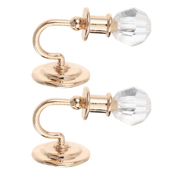 Beaupretty 2PCS Dollhouse Chandelier Miniature Dollhouse Lights 1: 12 Miniature Wall Sconce for DIY Dollhouse Landscape Garden Dining Room