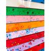 Mosaic Stripe Round Mirror - Multicoloured - Handmade Wall Mounted Décor Rainbow - 50cm