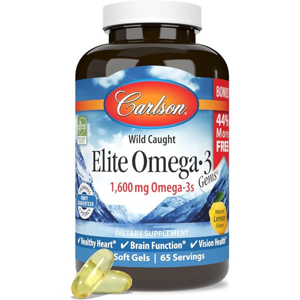 Elite Omega-3 Gems, 1600 mg, 130 Count