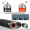 Torch Lighter Cigars Double Jet Flame Lighter with Cigar Punch (Black)