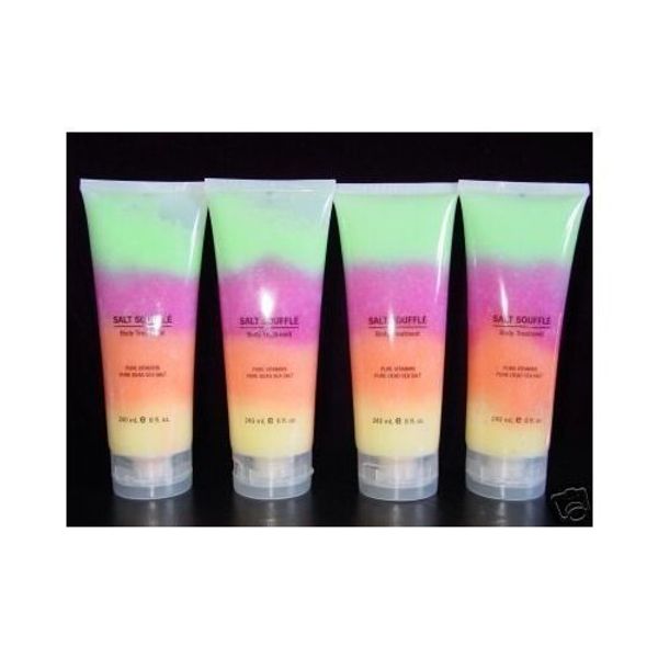 4 Swisa Beauty Dead Sea Salt Rainbow Souffle Scrub 8 Oz Each