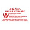 Fragile Handle with Care - XStamper RED Classix P14 for Mail Self-Inking Rubber Stock Stamp
