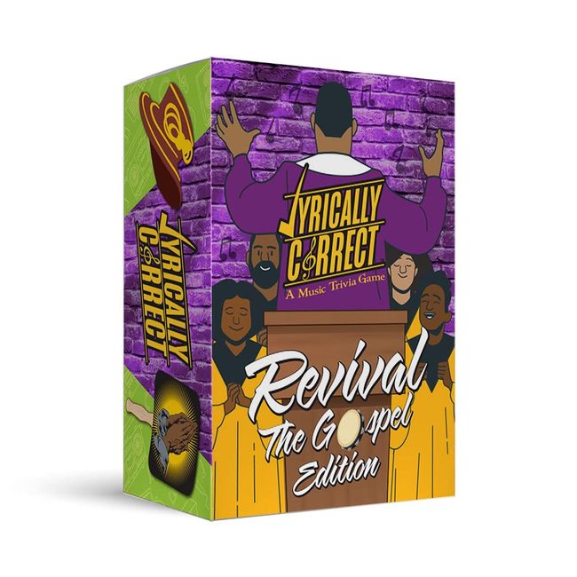 Lyrically Correct The Revival Gospel Music Trivia Card Game | Multi-Generational Family Gatherings, Adult Game Night and Fun Trivia