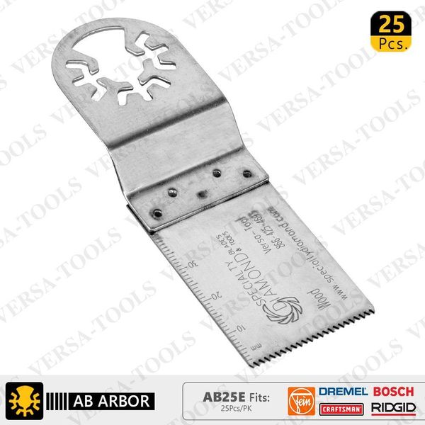 Versa Tool AB25E 30mm Stainless Steel Multi-Tool Saw Blades 25 Pack