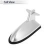 RATCHROLL Tail Fin Designed Antenna Car Signal Antenna ABS Material Silver Tone 1 Pc