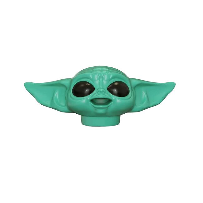 NAHEY Baby Yoda Toothpaste Cap Dispenser for Kids Adults Film Figure Head Toothpaste Topper Funny Toothpaste Squeezer Gift for Film Fans,Green