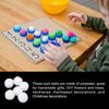 Rebower Soft and Fuzzy Balls Rainbow Craft Pom Fabric for DIY Creative Crafts Projects - 0.59 Inch/White / 300PCS