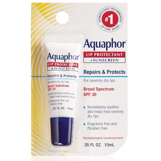 Aquaphor Lip Repair Lip Balm with Sunscreen, Lip Protectant, Lip Balm SPF 30