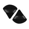 osb 2pcs powder puff washable makeup sponge triangle powder puff soft powder sponges Body Cosmetic Foundation Puff- Wet Dry Makeup Tool beauty blenders, Reusable Triangle Sponges (Black)