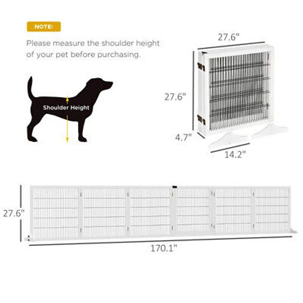 Wooden Dog Door 170 Inch Large Pet Door for Indoor Outdoor Use