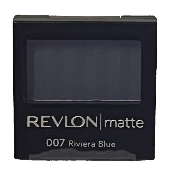Revlon Matte Eye Shadow, 007 Riviera Blue, 0.08 oz