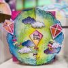 Angela Poole A4 Craft Stencil Daydream, Cream