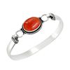 Silver Plated - Other Silver-Plated Metal 12 x 16 mm Oval Cornaline, Stone stone: silver-plated, Carnelian