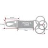 SPEED ADDICT Hanging Key Holder, black/chalinko