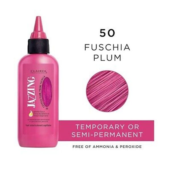 Clairol Jazzing Semi Permanent Hair Color 3 Oz - Fuchsia Plum