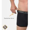 Nur Der Herren 3D-Flex Classic 827754 Men's Boxer Shorts Double Pack (Available in Other Colours) - Black - Medium