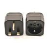 Converts Germany Europe Schuko Plug to UK British Plug Adapter Type E to Type G