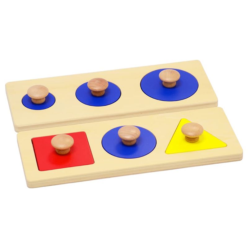 Elite Montessori Single/Multiple Shape Puzzles Jumbo Knob Preschool ...