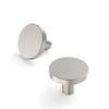 Amerdeco 10 Pack 1.3 Inch(32MM) Kitchen Cabinet Knobs Dresser Knobs Drawer Knobs, Brushed Satin Nickel Knobs for Dresser Drawers, Knobs and Pulls for Bathroom Cabinets AM016