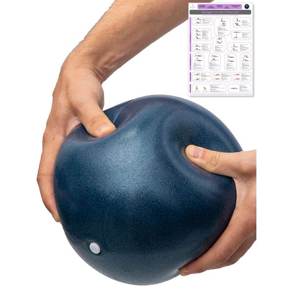 beneyu ® Rutschfester & Superleichter Soft Pilates Ball - Gymnastikball Klein - 23cm +Übungen