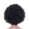 Bomber Afro Wig, Unisex, Cosplay, Costume Accessory, Party, Halloween Costume, Clown Wig (Black)