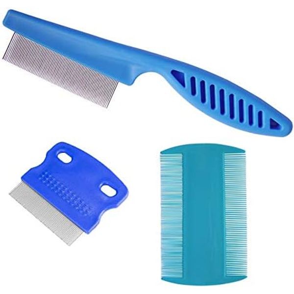 Pet Comb Teardrop Stain Remover Comb Dog Comb 3pcs
