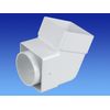 Wavin OSMA 4T825 White Offset Bend/Elbow - Socket for 61mm Square downpipes