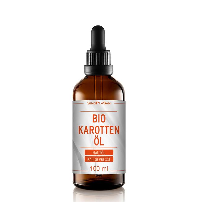 BIO Karottenöl 100 ml || Hautöl || 100% rein, kaltgepresst || aus deutschen Karottenwurzeln || für alle Hauttypen geeignet || vegan || tierversuchsfrei