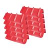 (10 Pack) Corner Protector V Shaped Plastic Edge Guard Style - 24 Inches Red