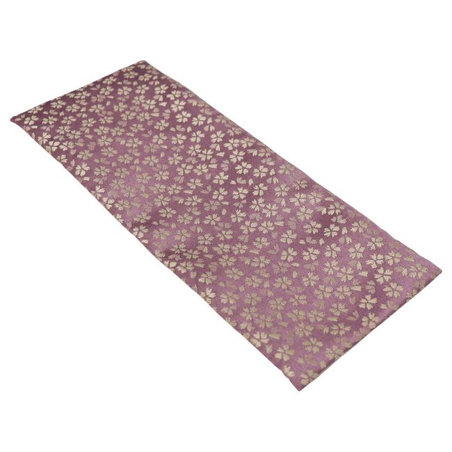 Buddhist Altar Pull Mat "Hiyori Pattern" Flameproof Buddhist Altar Mat 15.4 x 5.1 inches (39 x 13 cm), L Size 002. Light Purple