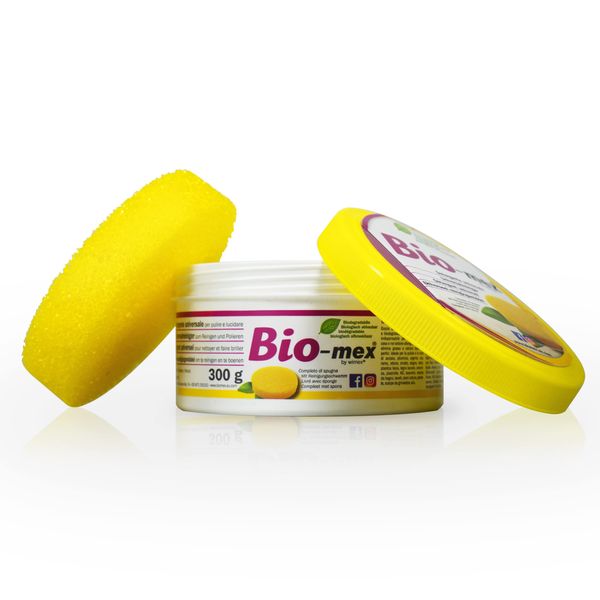 Bio-mex Universalreiniger – natürlich und biologisch abbaubar – Format 300 g, 1 Schwamm inklusive