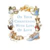 Beatrix Potter Christening Greeting Card Blue