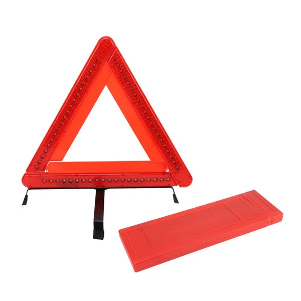 TUCKBOLD Auto Warning Triangle Foldable | for Breakdown Roadside Reflective Warning Triangle with Storage Case 1 Pcs
