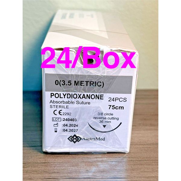 0/0 PDS/PDO 24/Box Veterinary Dental medical Surgical Suture Polydioxanone