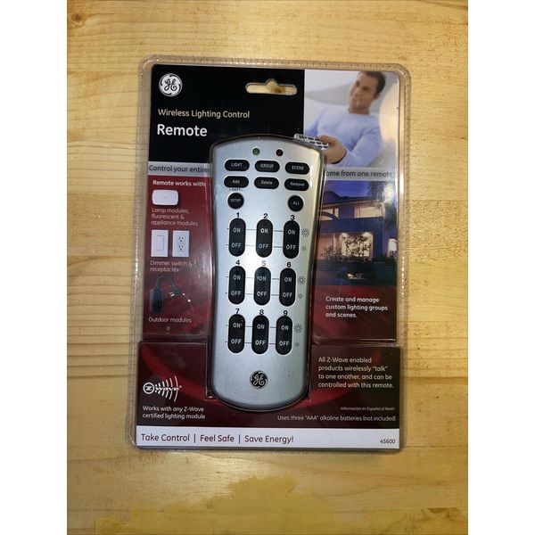 45600 GE Z-Wave Remote for Wireless Lighting Control OEM New Factory Sealed