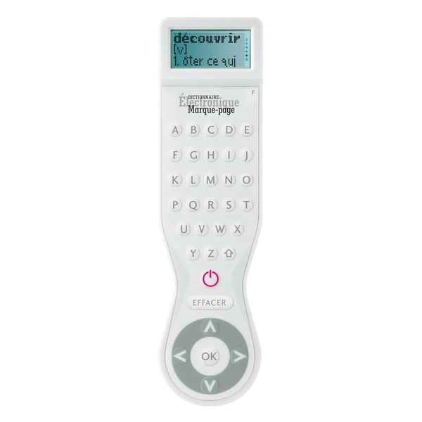 IF Electronic Dictionary Bookmark Single Language Definitions - French, White