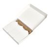 Box.it.pack.it Kraft Paper Gift Tags, White, Scallop 8x4 cm, 100 Pack with String