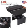 US Car Central Container Armrest Box PU Center Storage Case Accessories 7-USB