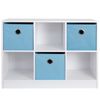 6-Cube Cubby Storage Organizer Counter Cabinet Top Bookcase Stackable Shelf