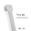 TR Industrial Multi-Purpose Natural Cable Ties, 18 inches, 50 Pack