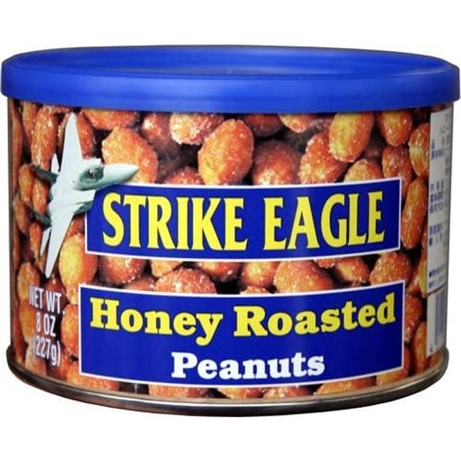 STRIKE EAGLE Honey Roast Peanuts, 8.1 oz (227 g)