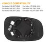 X AUTOHAUX Wing Mirror Glass Replacement Heated with Backing Plate Left Side