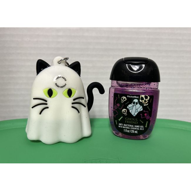 NWT GHOST KITTY Says ‘Trick Or Treat’  Holder Bath & Body Works Speaks Pocketbac