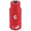 Draper 31258 1/4-Inch Square Drive Metric VDE Socket, 6 mm