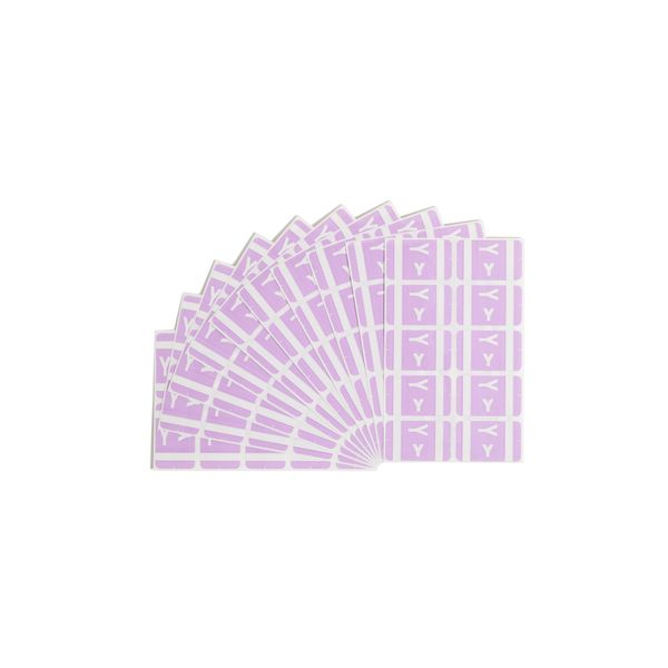 Smead AlphaZ ACCS Color-Coded Alphabetic Label, Y, Lavender, 100 Labels per Pack (67195)