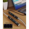 VEHHE Candle Lighter, Electric Rechargeable Arc Lighter with LED Battery Display Long Flexible Neck USB Lighters for Light Candles Gas Stoves Camping Barbecue
