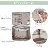 2Pcs Makeup Bag Travel Makeup Bag Waterproof Cosmetic Bag Portable Makeup Organizer Bag for Women Girls(Green)
