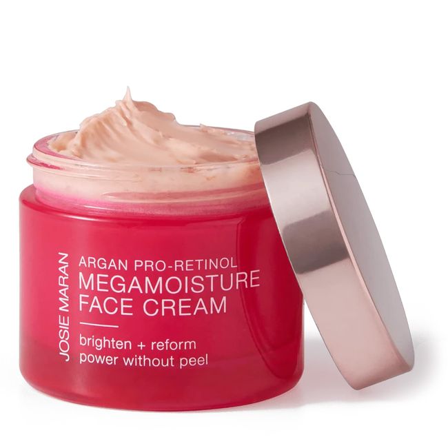 Josie Maran Argan Pro-Retinol Megamoisture Face Cream (1.7 oz) – Anti-Aging Face Cream – Facial Moisturizer with Retinoid, Argan Oil & Sodium Hyaluronate – Wrinkle-Smoothing, Hydrating, Non-Irritating – Day and Night Moisturizer